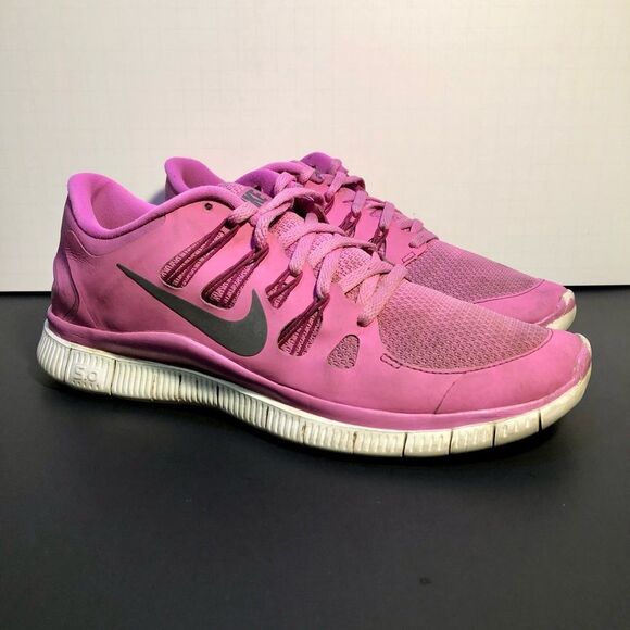 Womens NIKE Free 5.0+ Pink Running Shoes / Size 9.5 - Picture 1 of 10